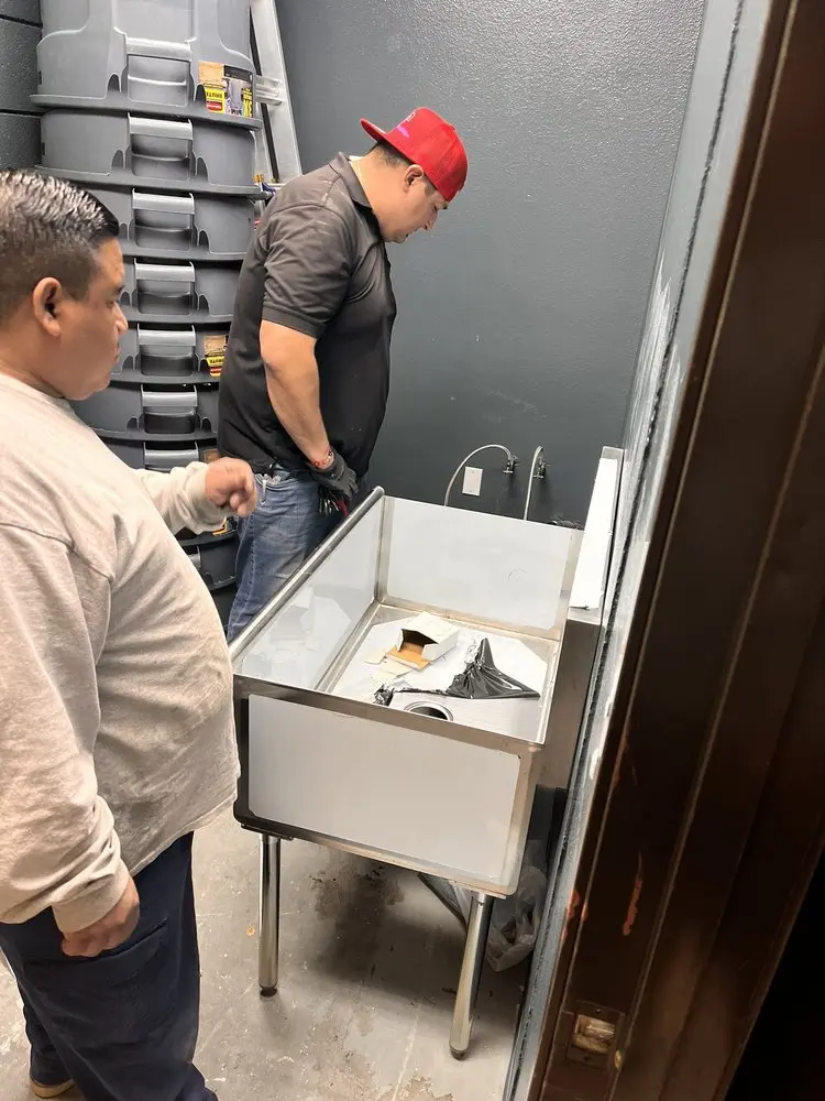 Commercial plumbing and sink installation in Coffeyville